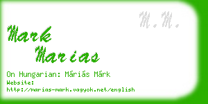mark marias business card
